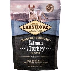 Carnilove hundefoder Laks og kalkun puppy 1,5kg kornfri